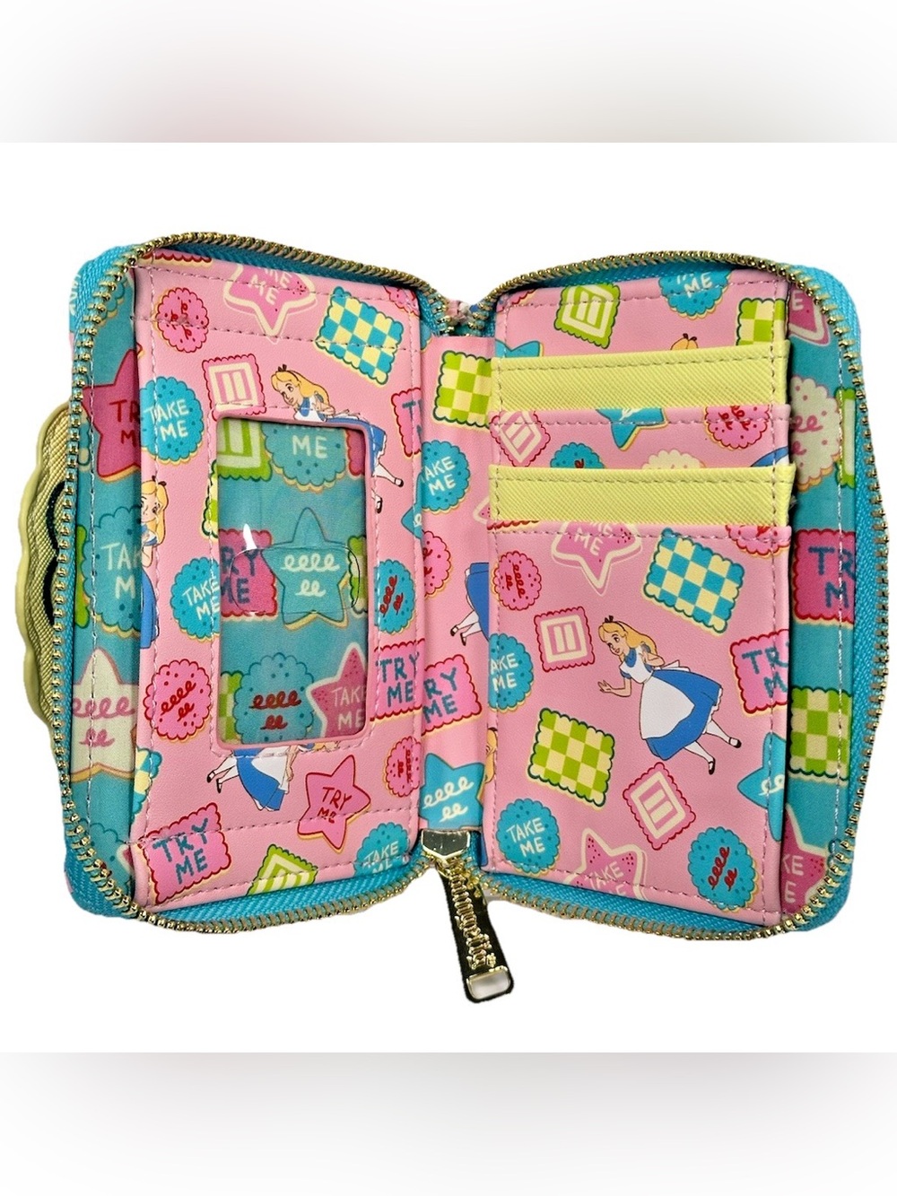 Disney Loungefly Alice in Wonderland Scented Cookie Wallet-Take Me Zip Around - Picture 5 of 10
